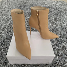 Load image into Gallery viewer, Sexy Ankle Boots High Heels Boots Woman 2023 Autumn Winter Boots For Women 10cm Ankle Shoes Woman High Quality Handmade Boots