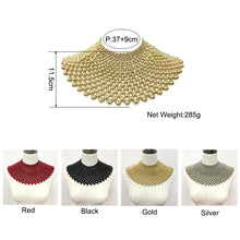 Load image into Gallery viewer, MANILAI Brand Indian Jewelry Handmade Beaded Statement Necklaces For Women Collar Beads Choker Maxi Necklace Wedding Dress